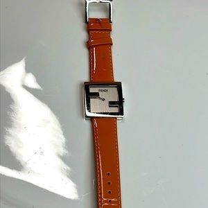 Fendi Pink and Silver Modern Watch